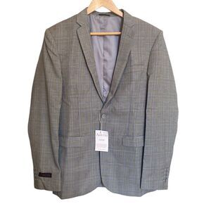 Aspetto Gray Plaid Blazer Size 40R